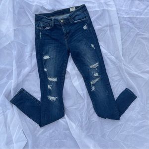 Bridge by Gly Mid rise dark wash skinny jeans